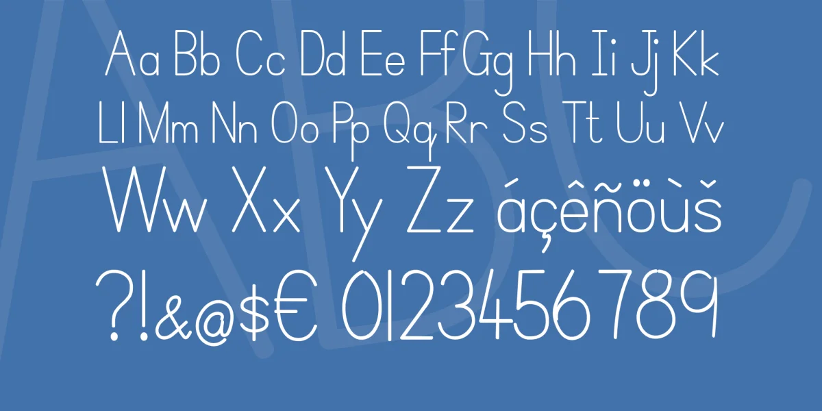 Simple Print Font preview 4