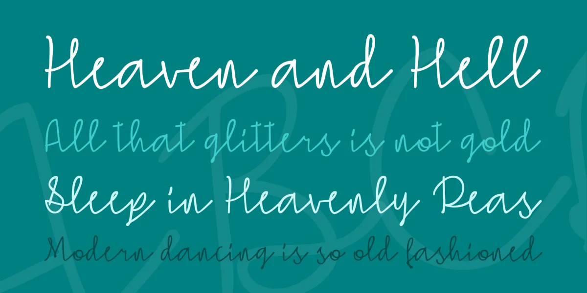 Simple Signature Font preview 5