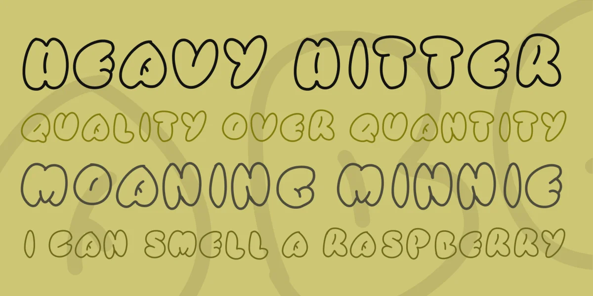 Simple Rounded Font preview 2