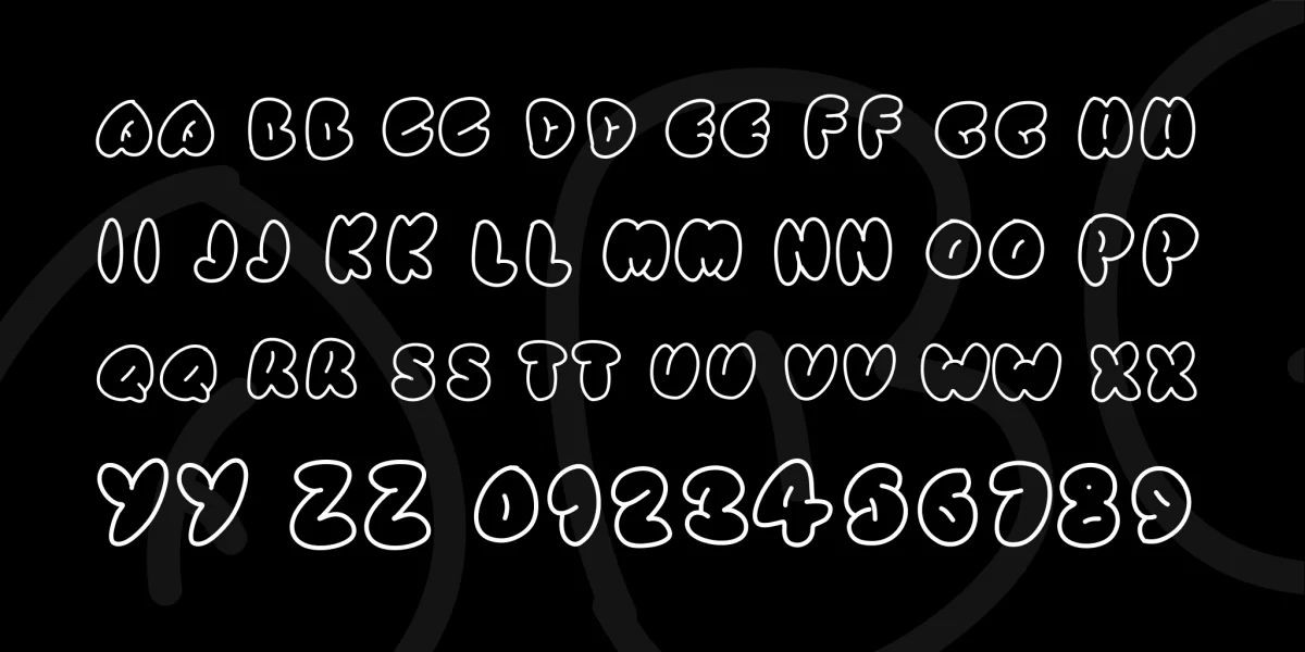 Simple Rounded Font preview 3