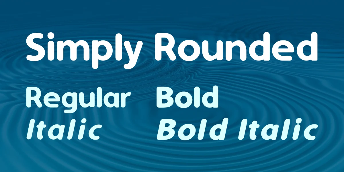 Simply Rounded Font Family