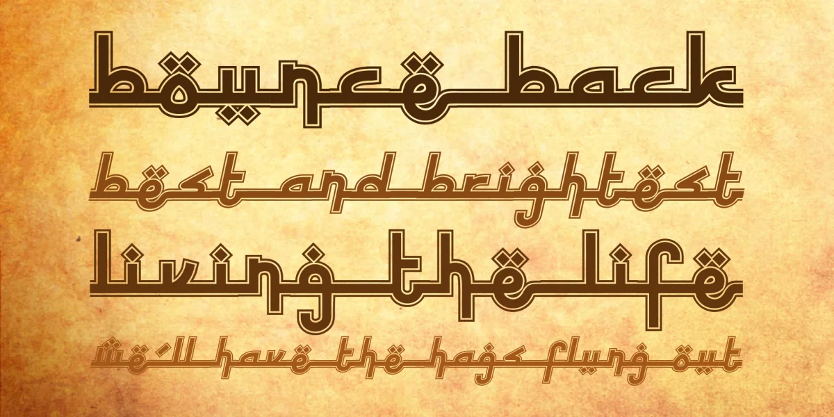 Sinbad the Sailor Font Family preview 2