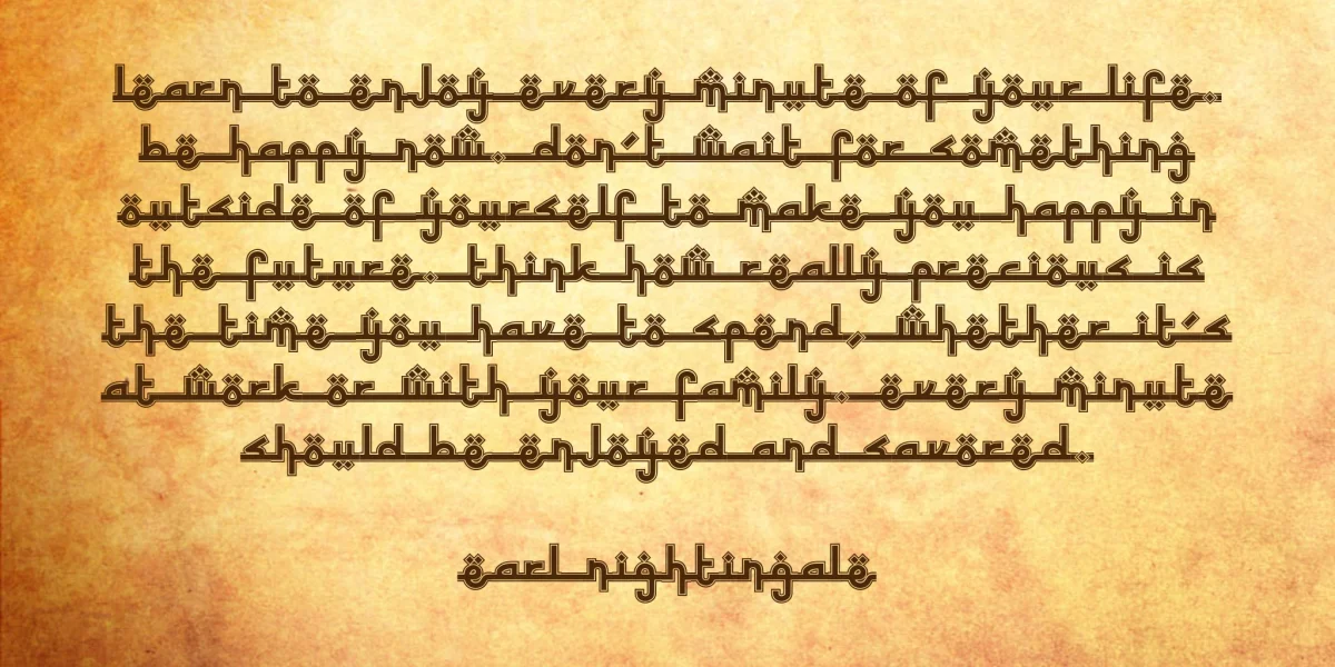 Sinbad the Sailor Font Family preview 3