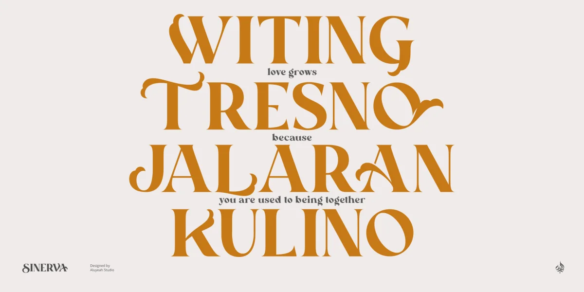 Sinerva Font preview 10
