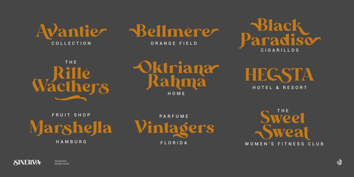 Sinerva Font preview 11