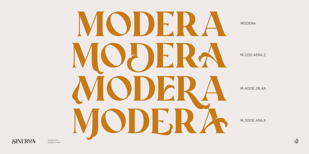 Sinerva Font preview 2