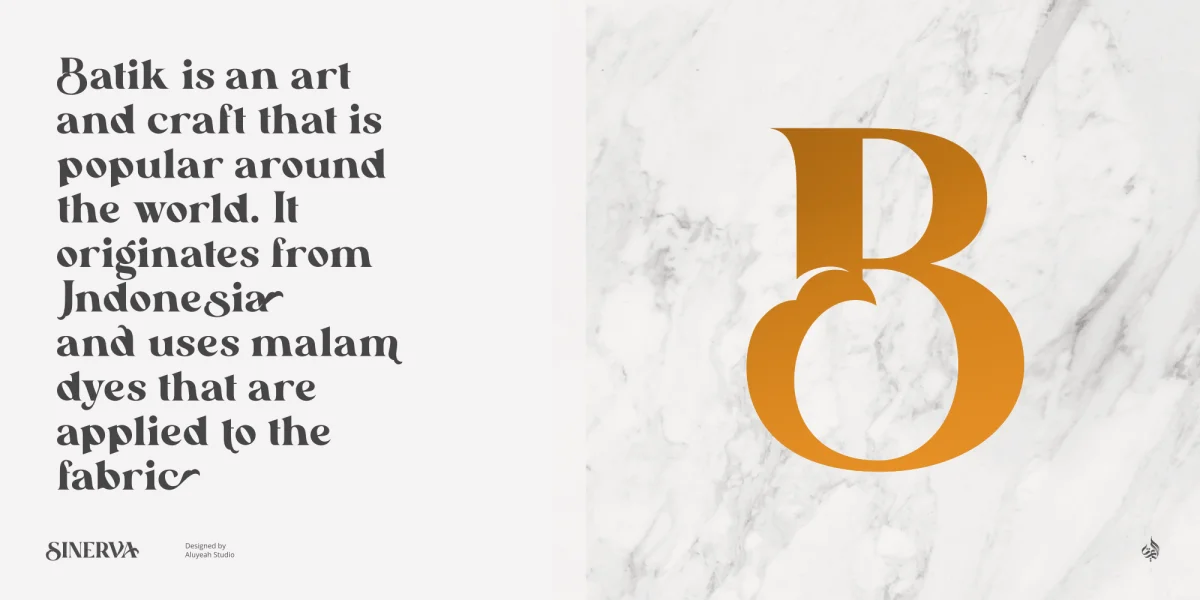 Sinerva Font preview 3