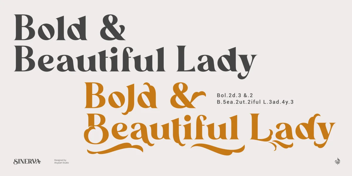 Sinerva Font preview 8