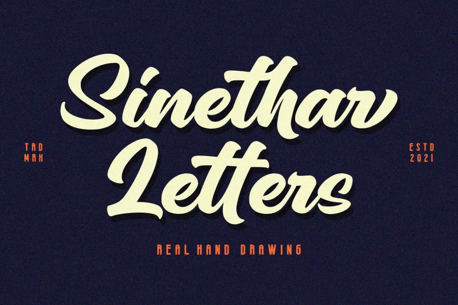 Sinethar Font preview 2