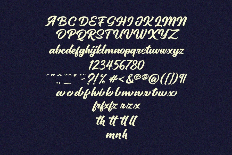 Sinethar Font preview 4