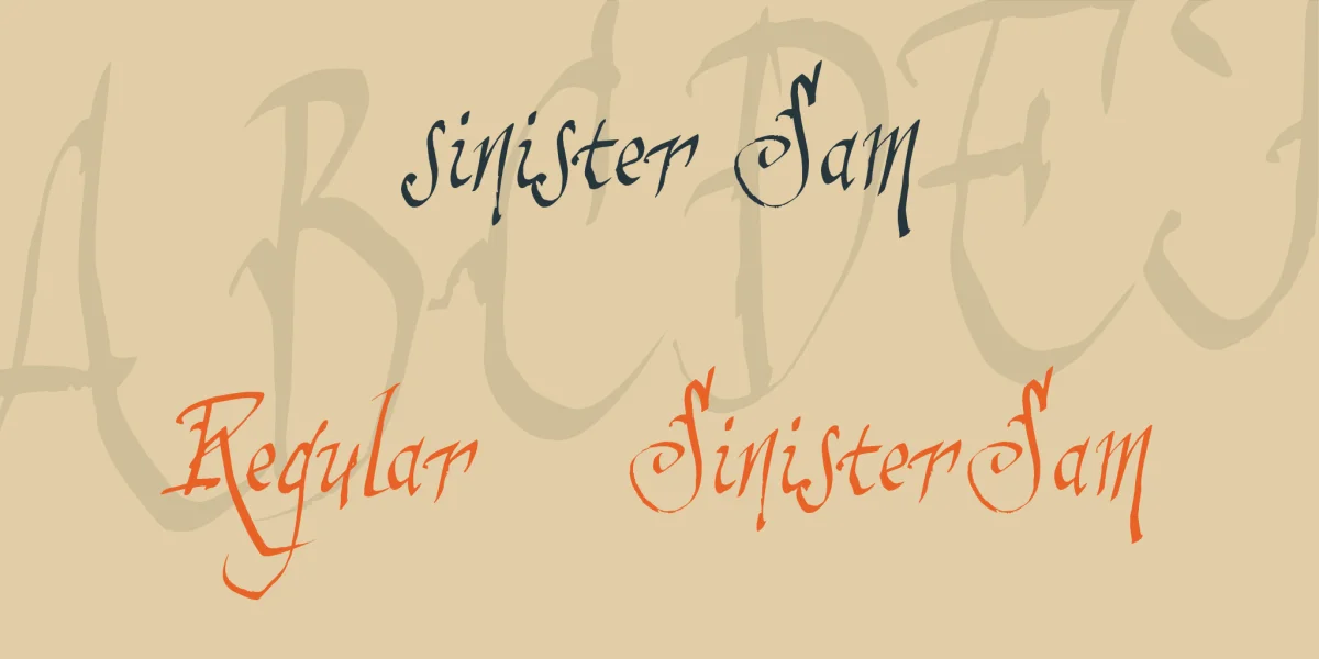 sinister Sam Font Family