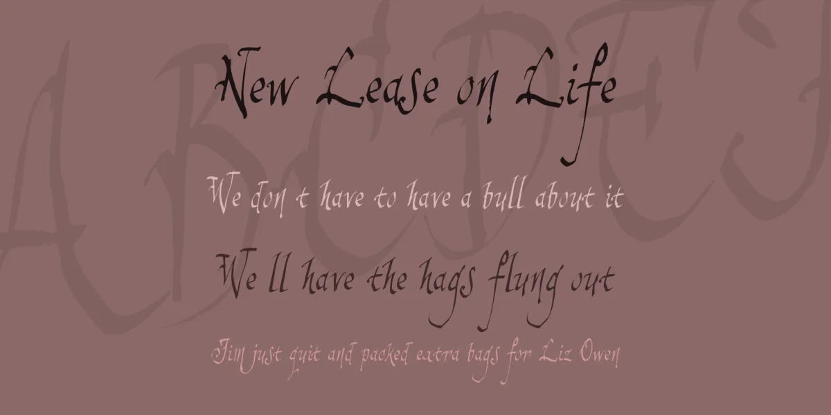sinister Sam Font Family preview 2
