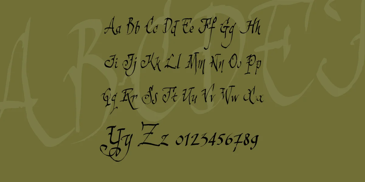 sinister Sam Font Family preview 3