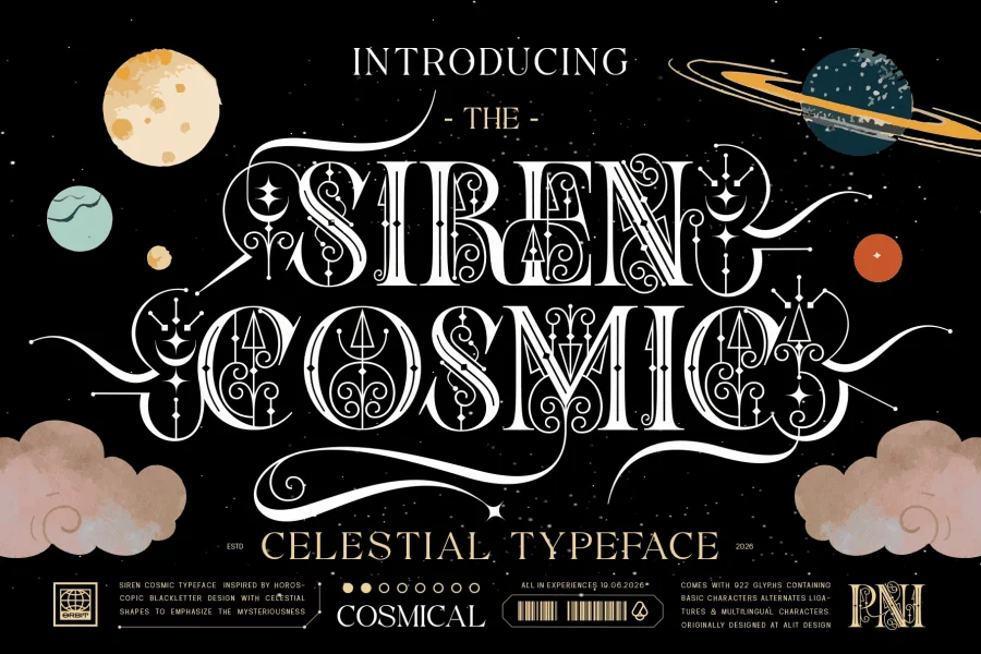Siren cosmic Font