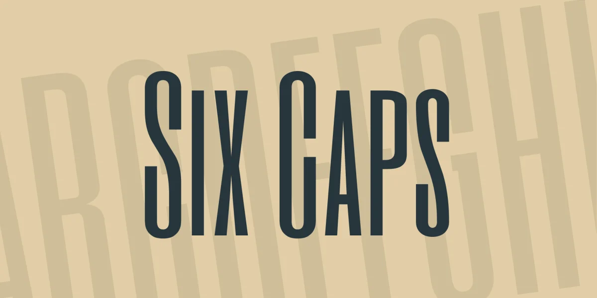 Six Caps Font