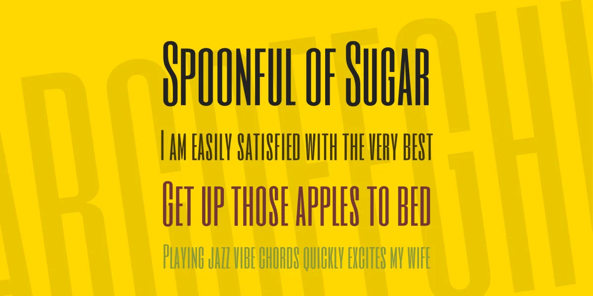 Six Caps Font preview 2