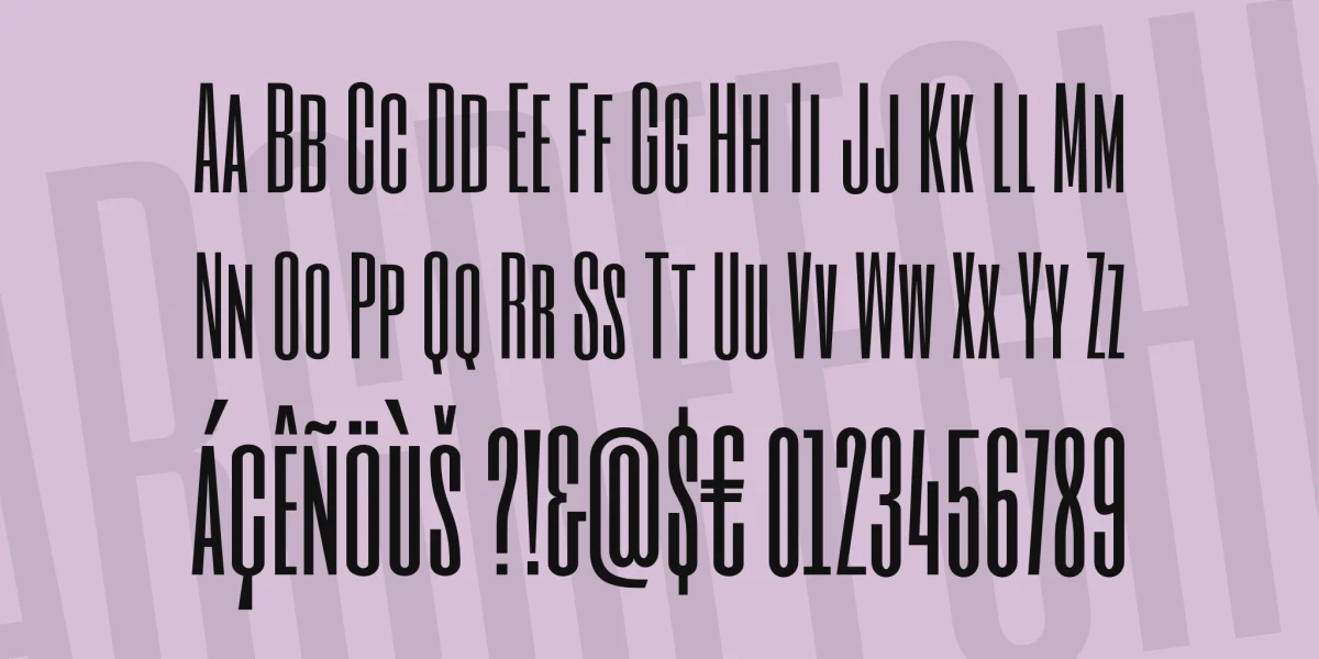 Six Caps Font preview 3