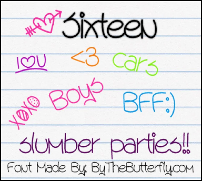 Sixteen Font preview 2
