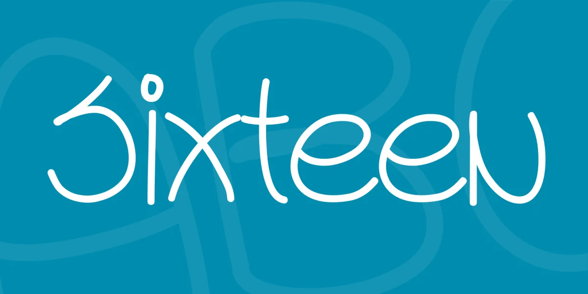 Sixteen Font preview 3