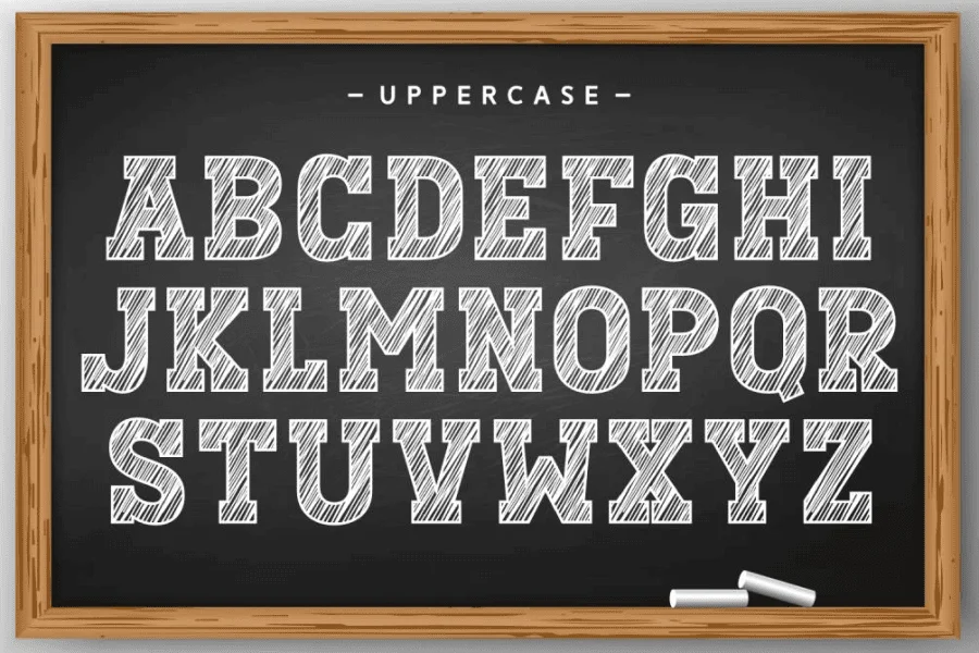 Sketch Chalk Font preview 4