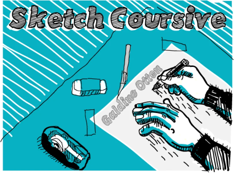 Sketch Coursive Font