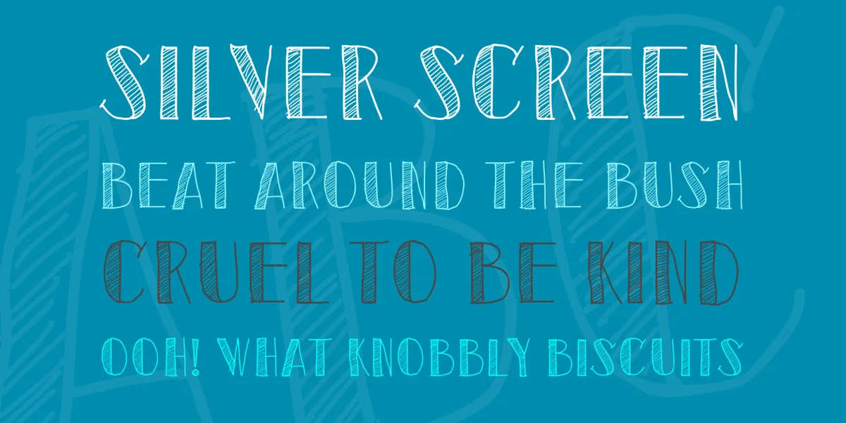 Sketch Toronto Font preview 2