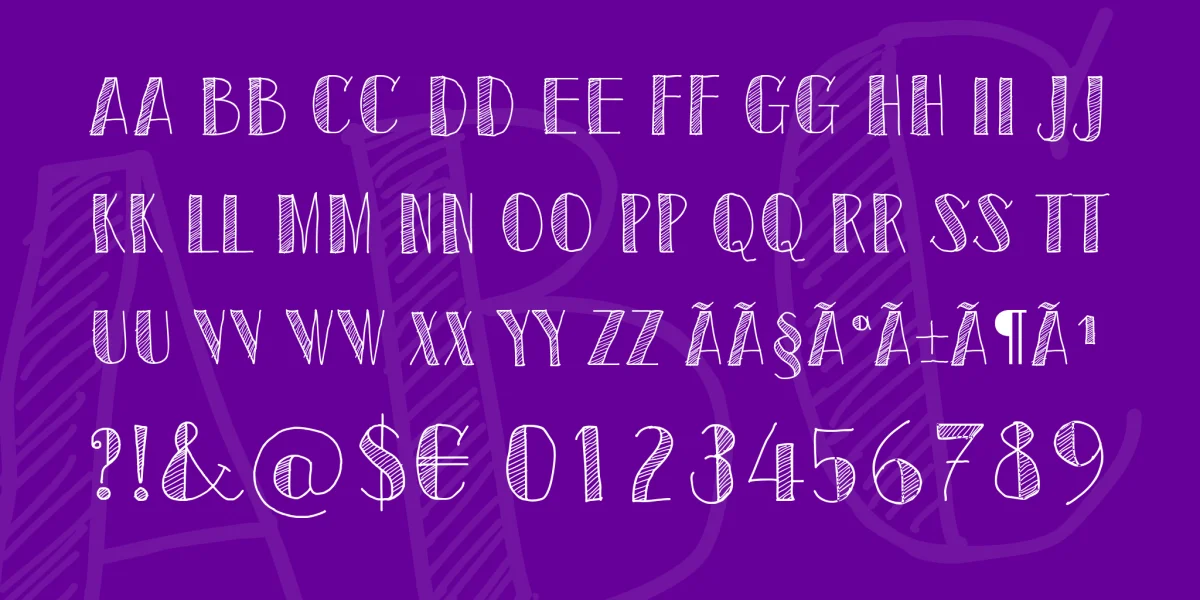 Sketch Toronto Font preview 3