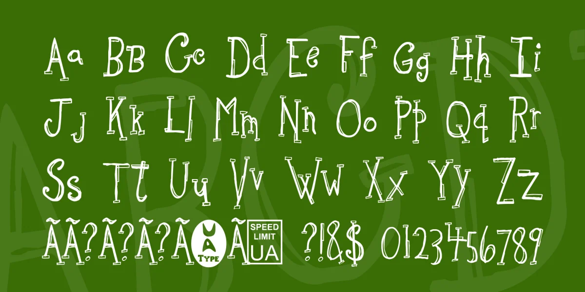 Sketchbook Font preview 2
