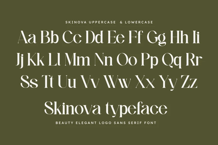 Skinova Font preview 2