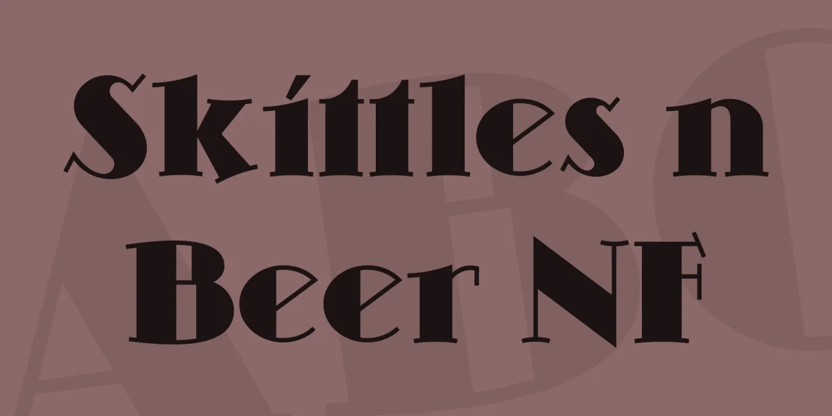 Skittles n Beer NF Font