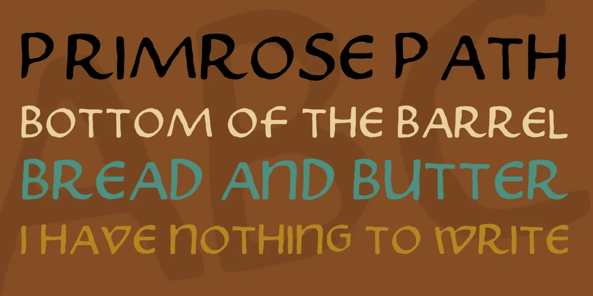 Skribus Font preview 2