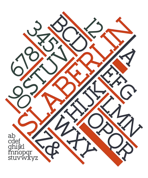 Slaberlin Font Family preview 8