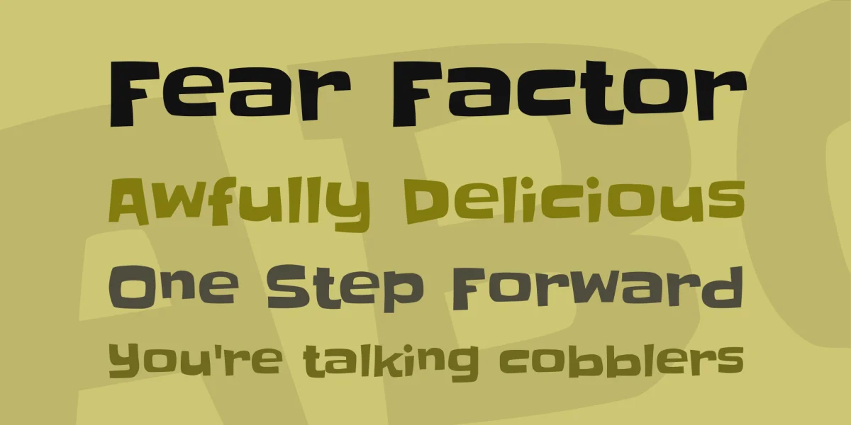 Slackey Font preview 2