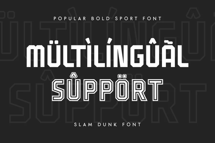 Slam Dunk Font preview 10