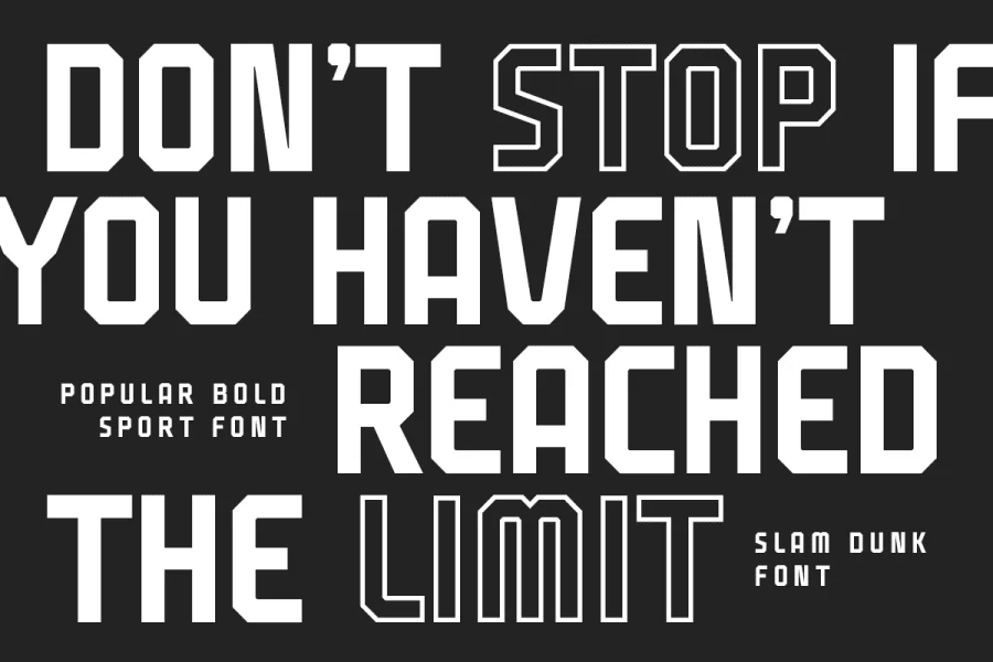 Slam Dunk Font preview 5