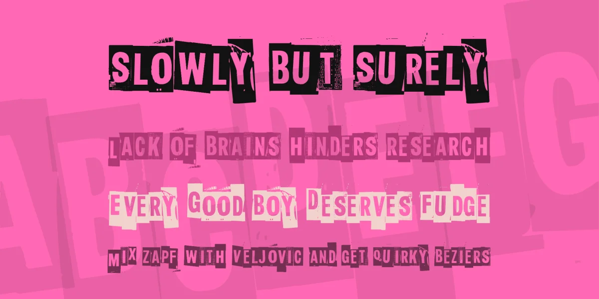 Slave only dreams to be king Font preview 5
