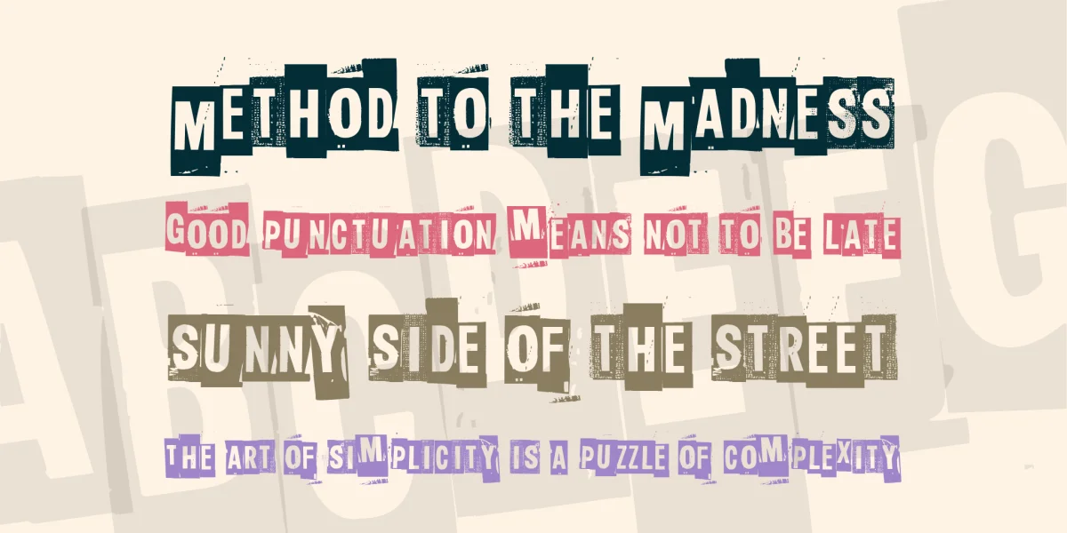 Slave only dreams to be king Font preview 6