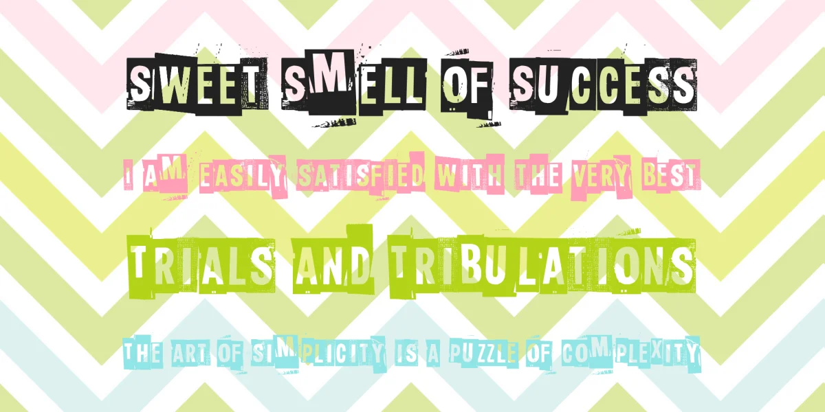 Slave only dreams to be king Font preview 7