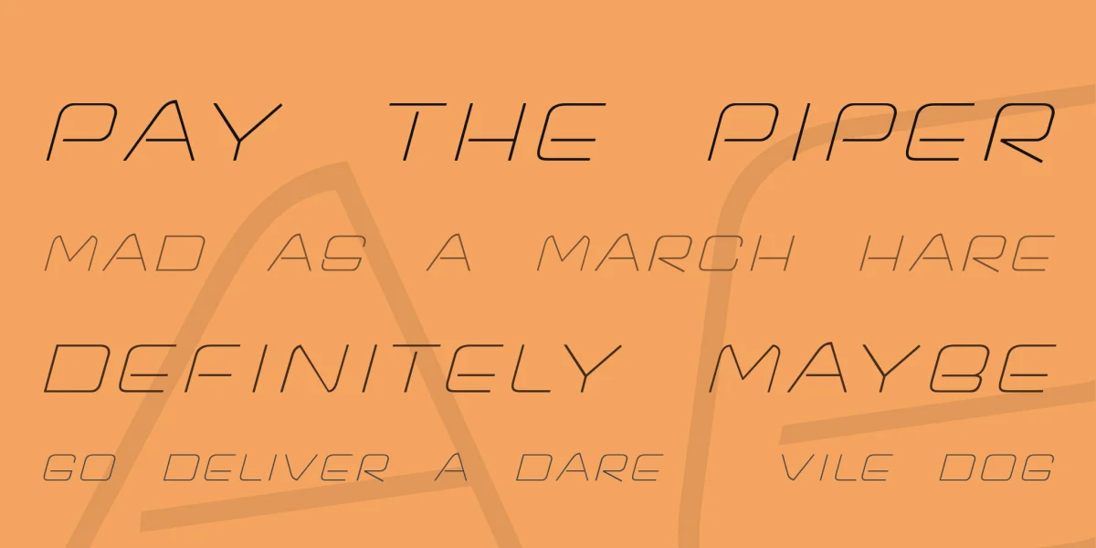 slim Font preview 2