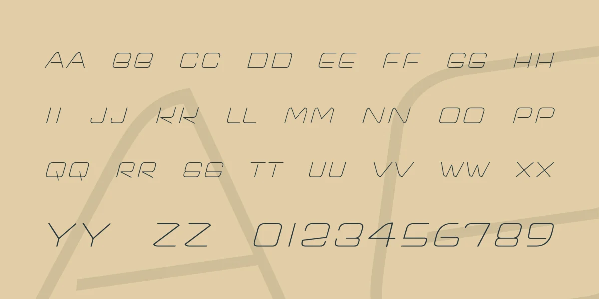 slim Font preview 4