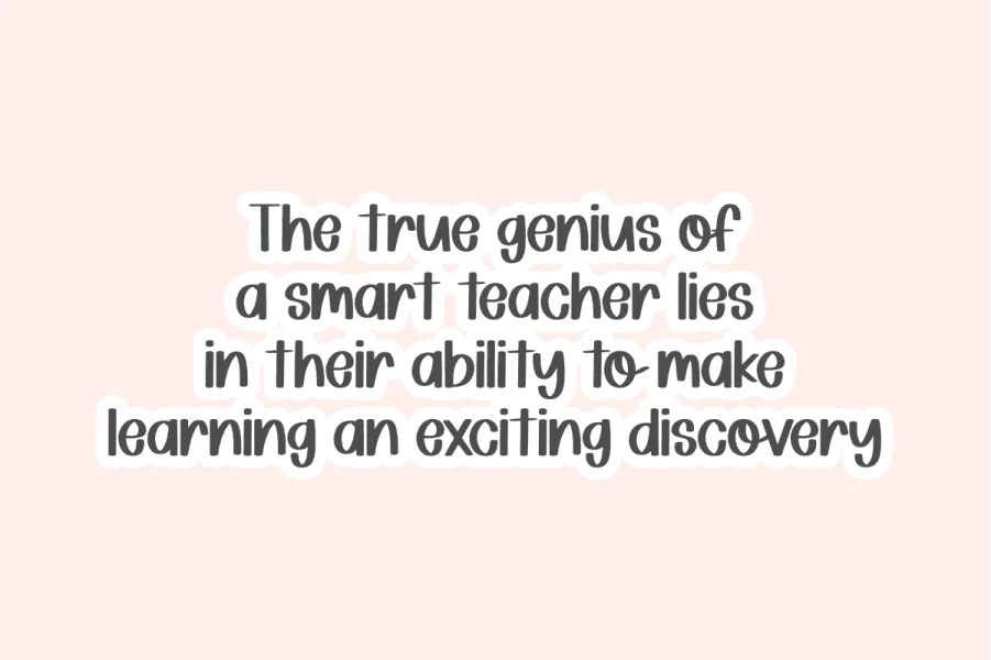 Smart Teacher Font preview 3