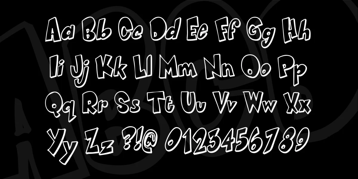 Smartie CAPS Font preview 3