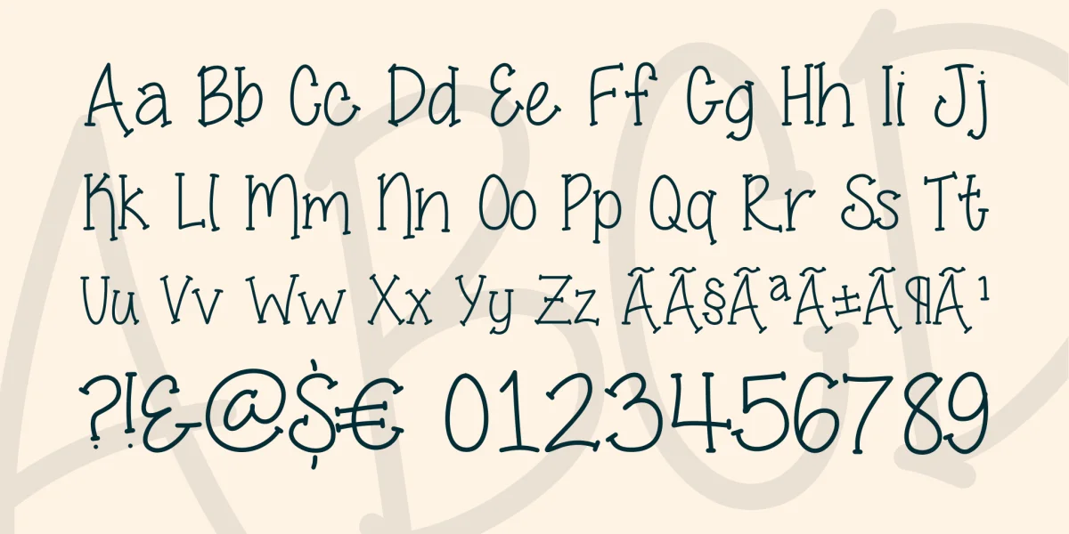 Smell The Roses Font preview 5