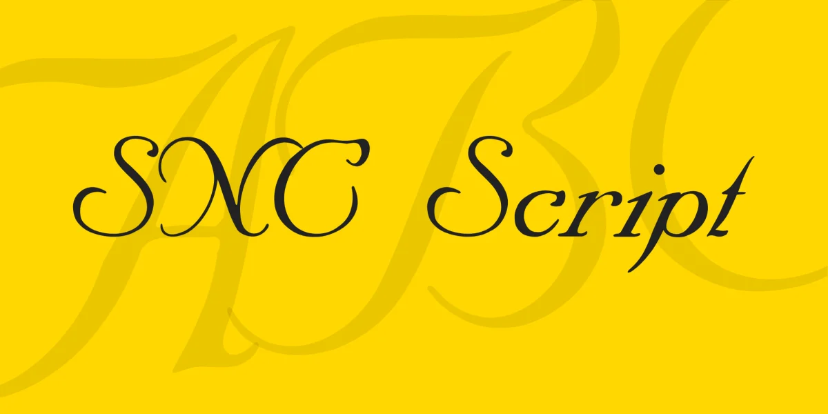 SNC Script Font