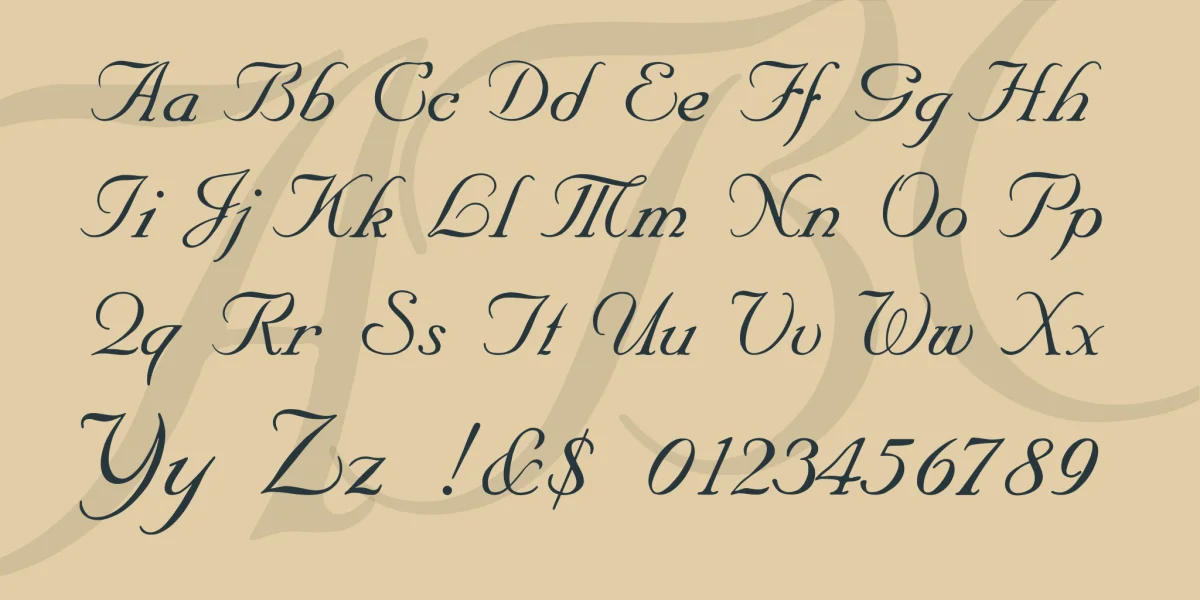 SNC Script Font preview 4