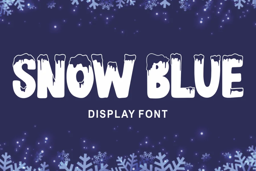 SNOW BLUE Font