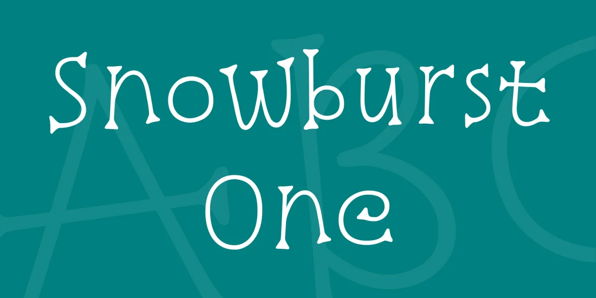 Snowburst One Font