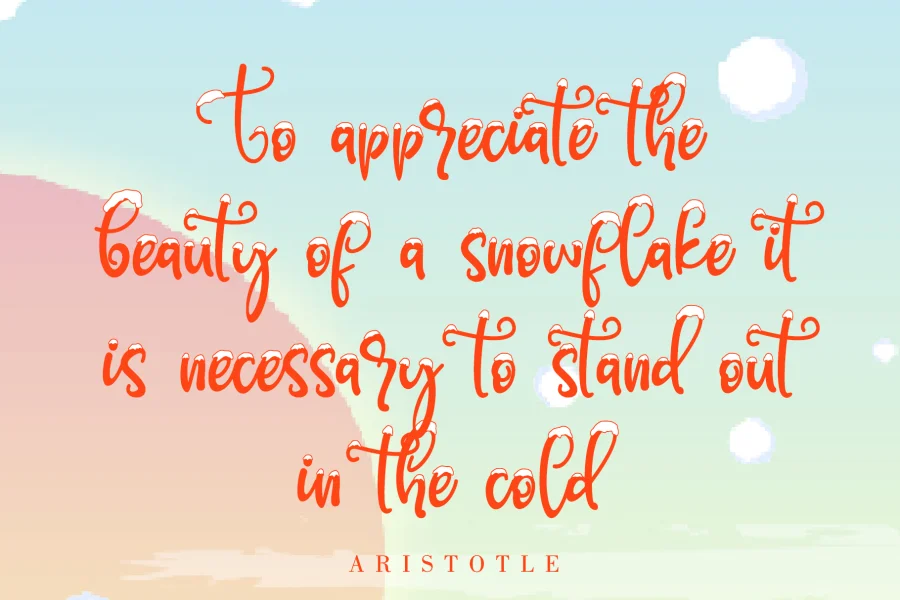 Snowby Font preview 2