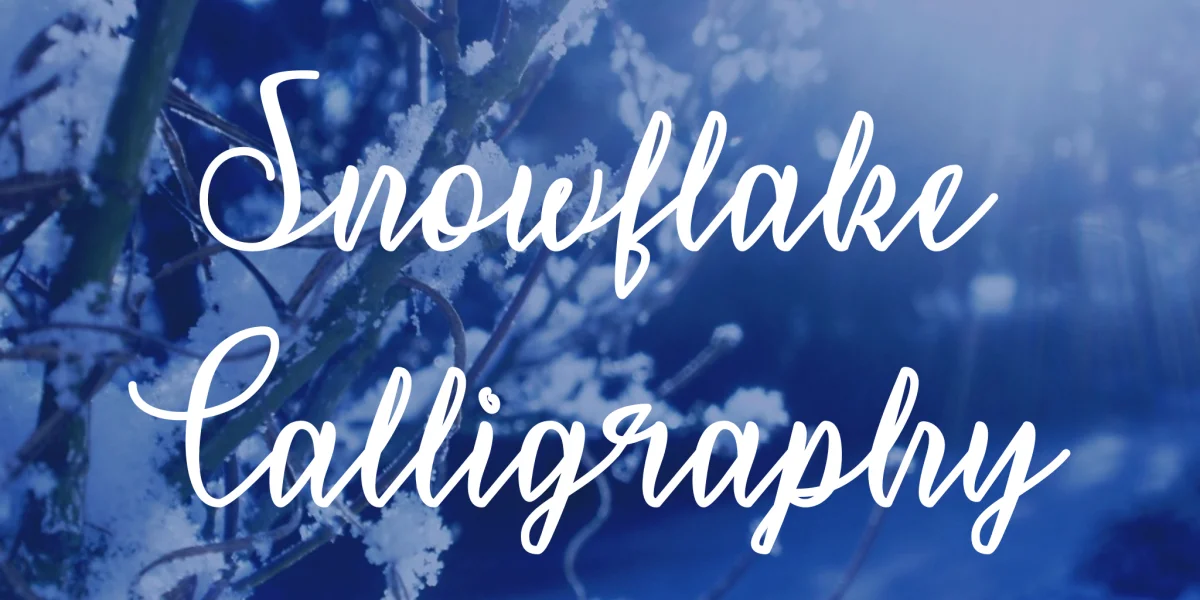Snowflake Calligraphy Font preview 2