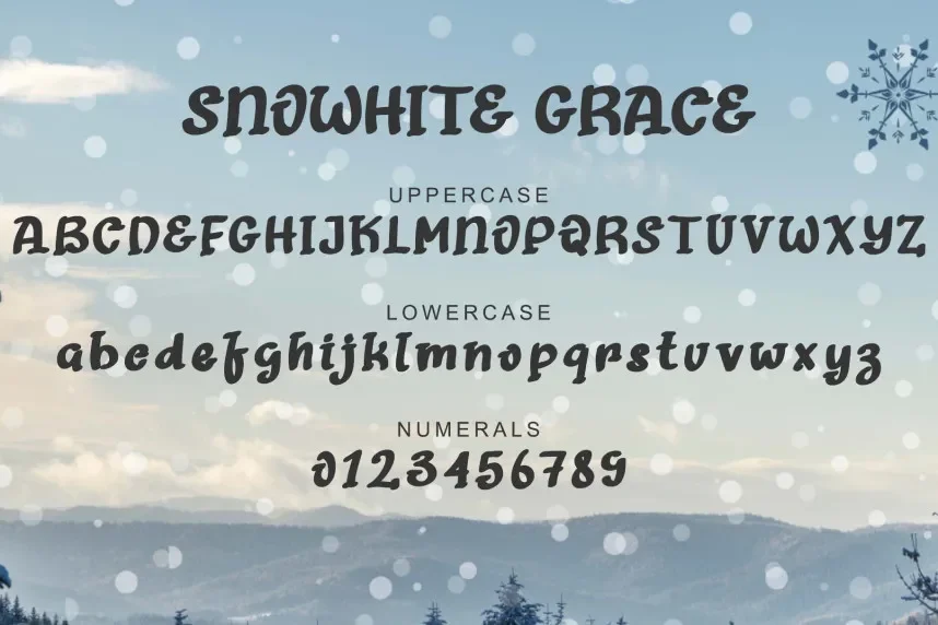 Snowhite Grace Font preview 6